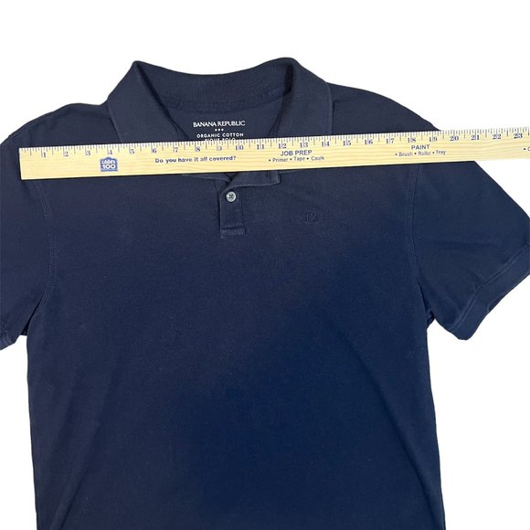 BANANA REPUBLIC ORGANIC COTTON PIQUE POLO SIZE L - Picture 3 of 5
